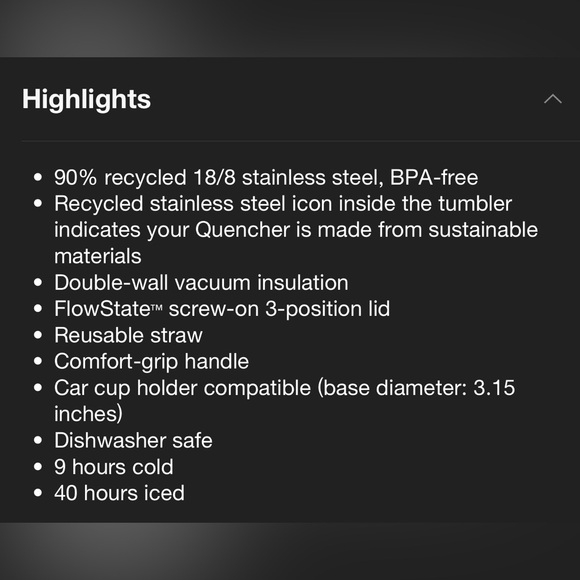 NWT Stanley 30oz Sexy & Sleek Black Chroma Color, Flowstate Quencher Tumbler - Picture 5 of 9